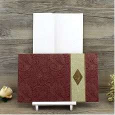 Business Invitation Customized Foil Printing Simple Style Wedding  Card Wholesale